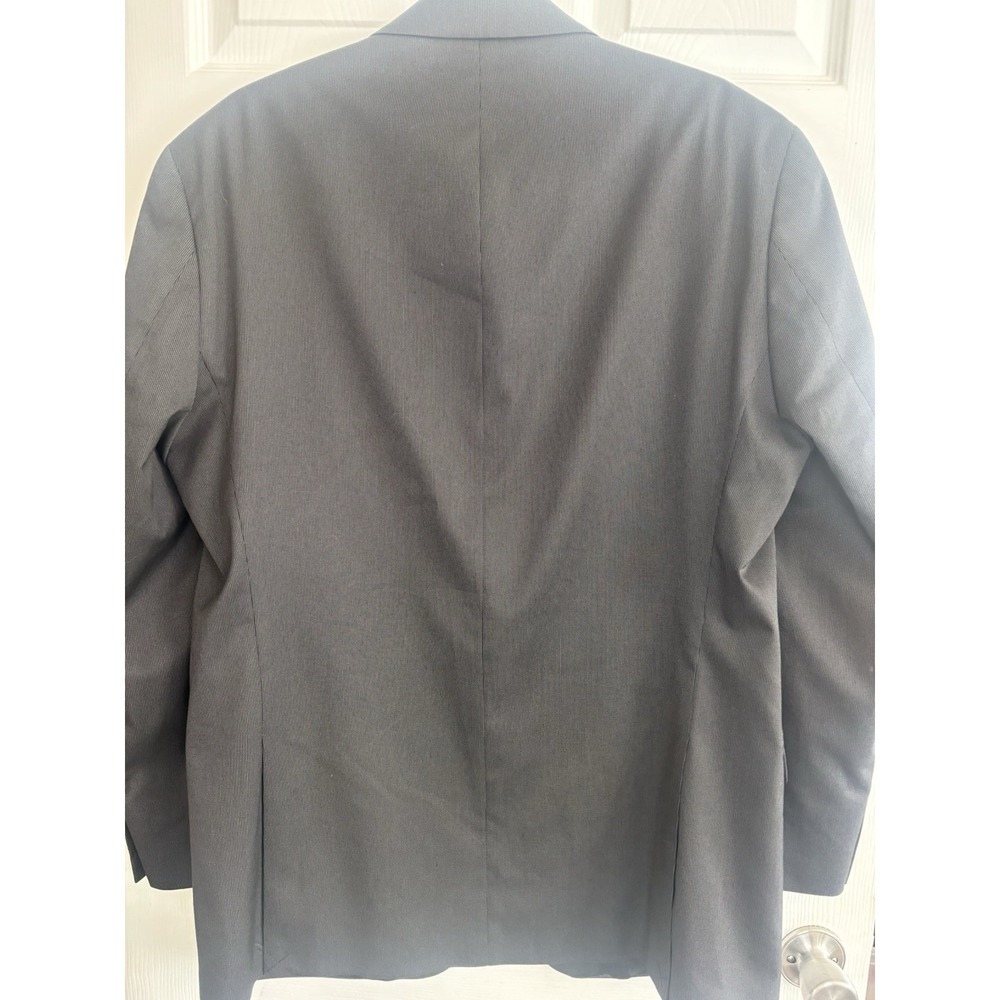 Izod Mens 42L Blazer Sport Coat Two Button Jacket Blazer Navy Striped NWOT - Picture 9 of 14